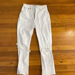 Abercrombie & Fitch The Ankle Straight Ultra High Rise Jeans